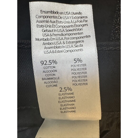 Mother Size 30 Insider Crop Two Step Fray Black Jeans Guilty Party Racer Stretch - Picture 10 of 13